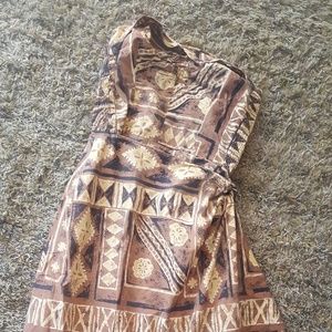 Vintage Hawaiian print dress.